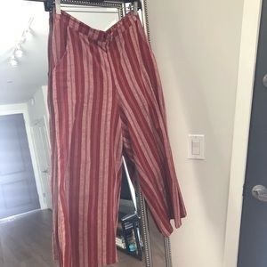 Arizona Jean Co. Cropped Stripe Pants.